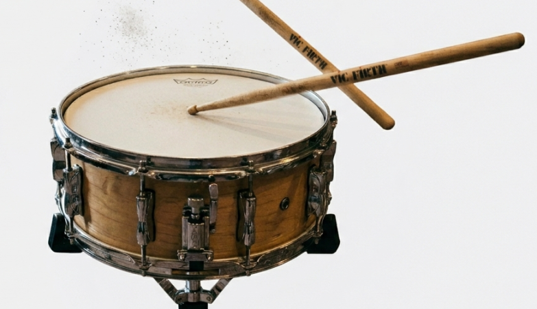 Drum and drumsticks
